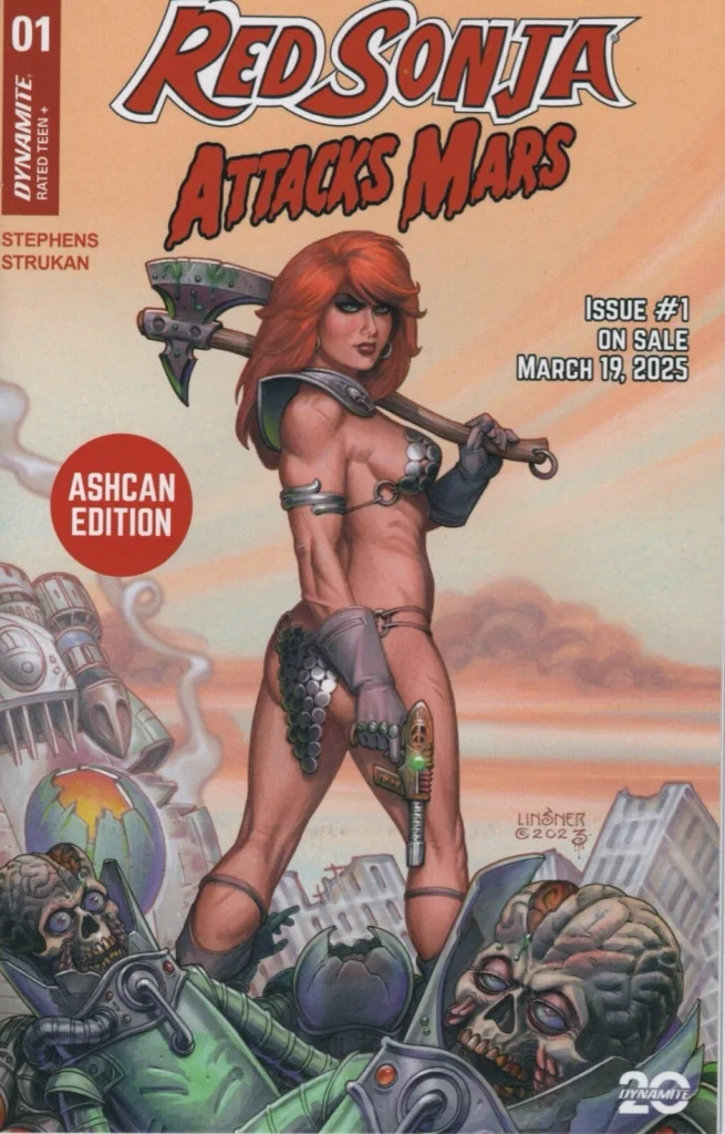 Red Sonja Attacks Mars Issue #1 Dynamite Ashcan Edition