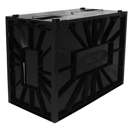 BCW Short Comic Book Bin - Black Plastic