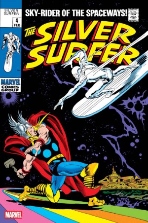 Silver Surfer #4 Facsimile Edition Foil Variant Cover