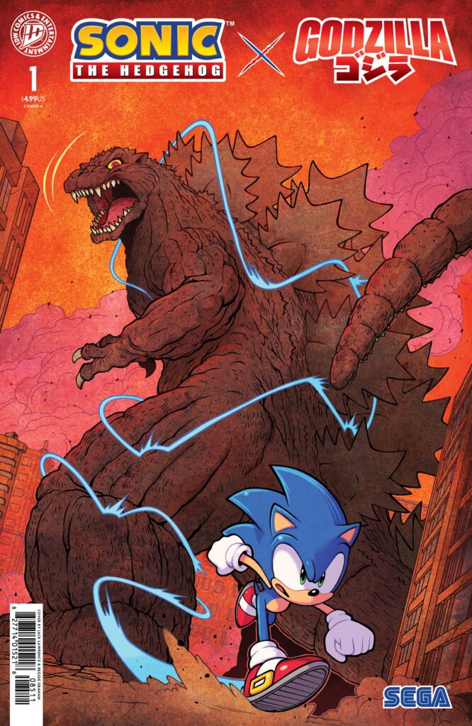 Sonic the Hedgehog x Godzilla #1 Cover A