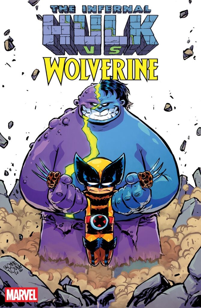 Infernal Hulk vs. Wolverine #1 Young Variant Cover