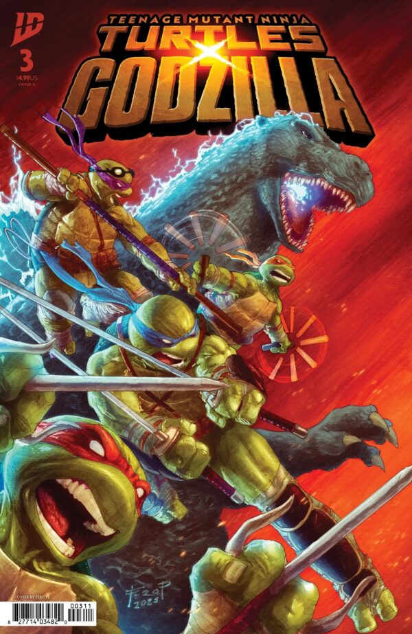Teenage Mutant Ninja Turtles x Godzilla #3 Cover A