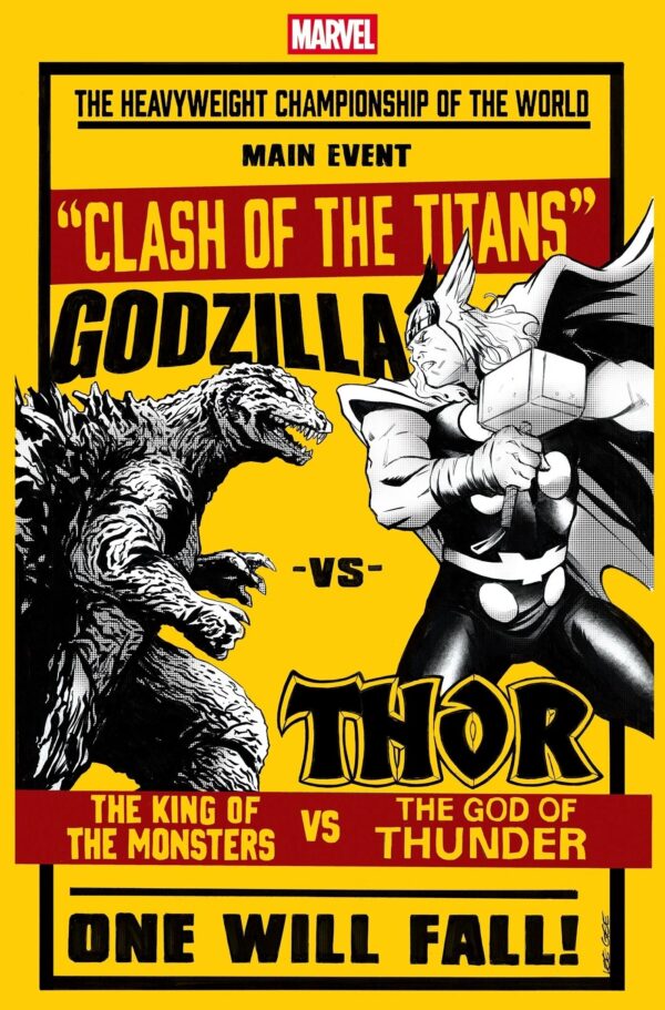Godzilla Vs Thor #1 Lee Garbett Variant Cover