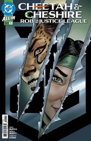 Cheetah and Cheshire Rob the Justice League #1 Cover A