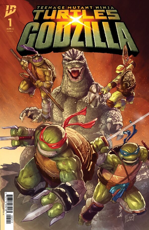 Teenage Mutant Ninja Turtles x Godzilla #1 Cover A