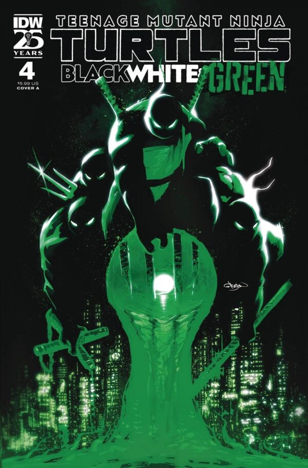 Teenage Mutant Ninja Turtles Black White & Green #4