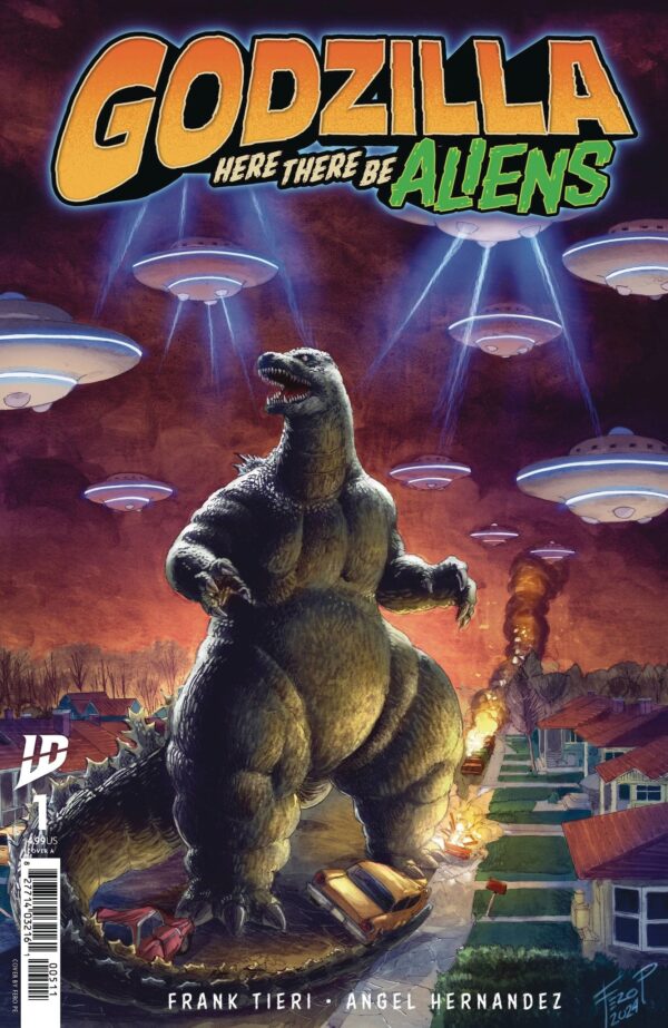 Godzilla Here There Be Aliens #1 Cover A