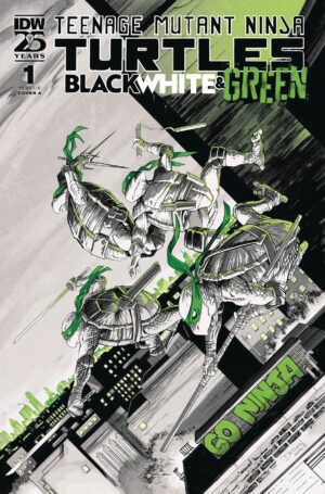 Teenage Mutant Ninja Turtles Black White & Green #1